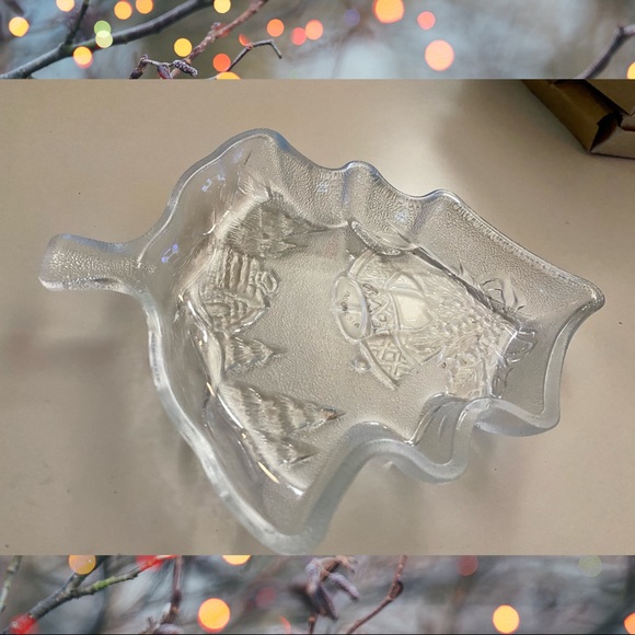 🎅🏻🛍️NEW Vintage Glass Christmas Dish - Picture 4 of 9